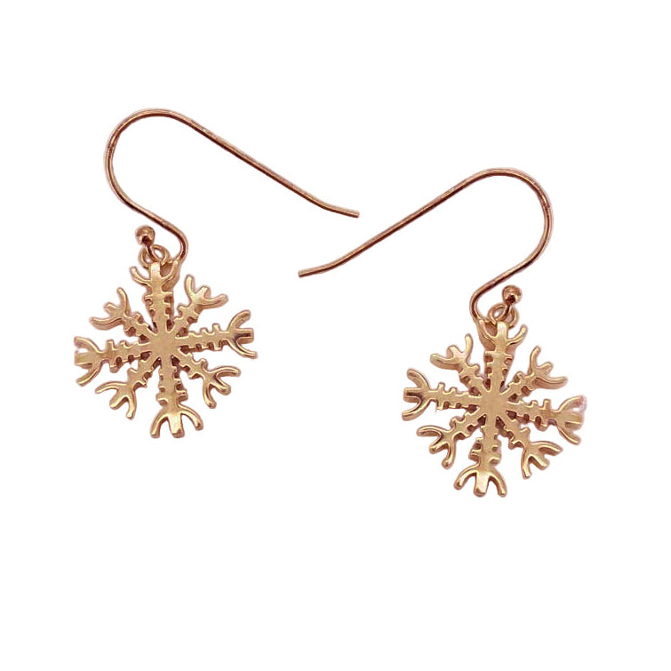 Runestave Ægirs hjelm øreringe - bronze