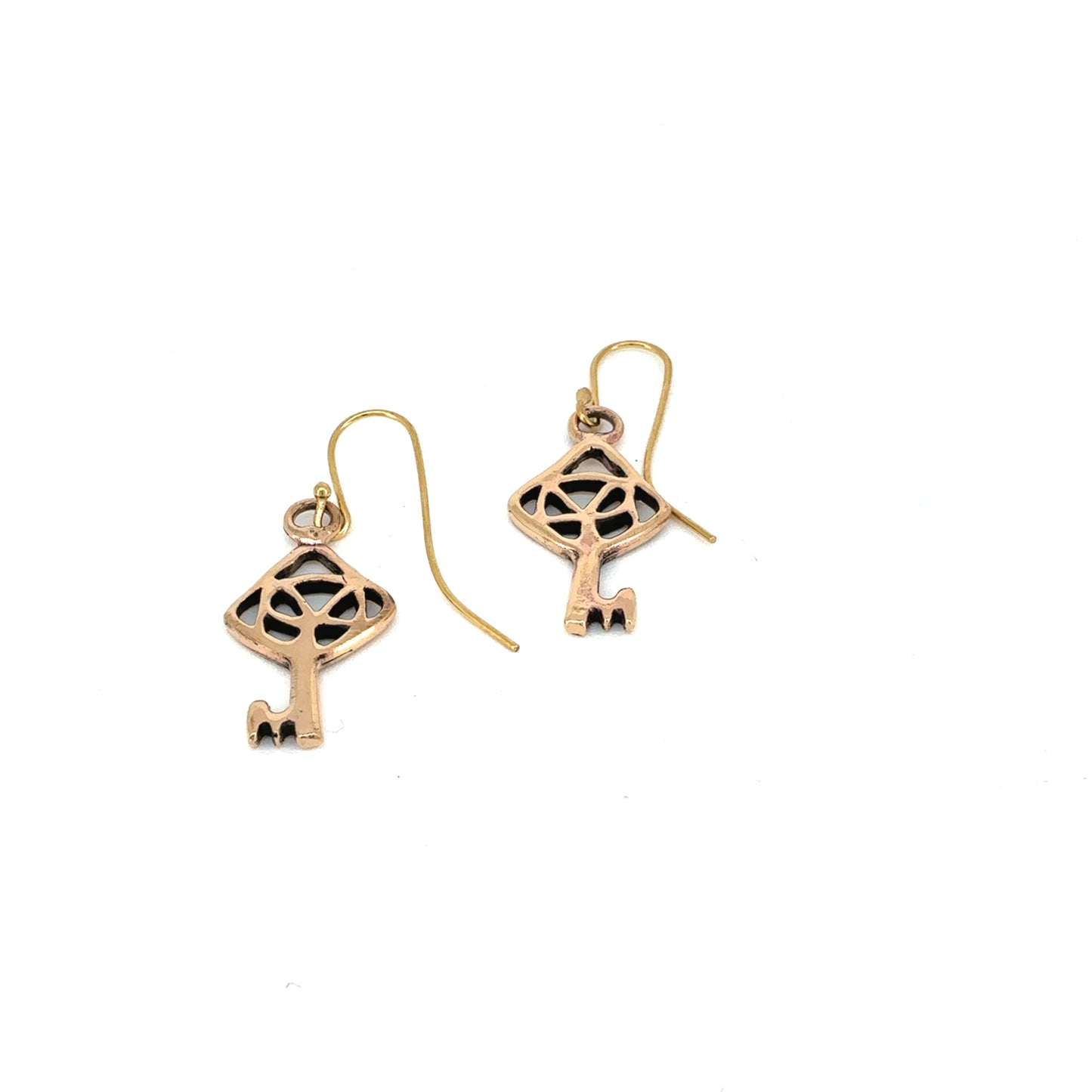 Nøglen til himmerige - bronze øreringe