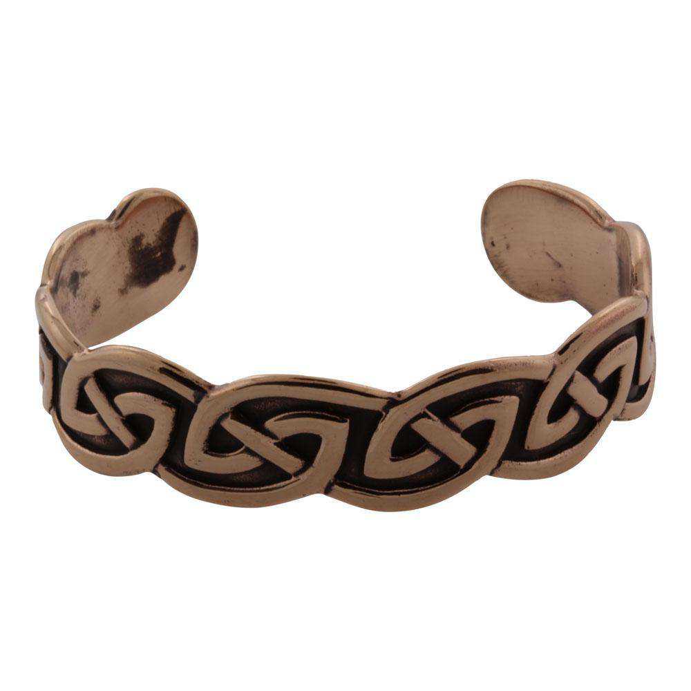 Keltisk snoning armbånd i bronze