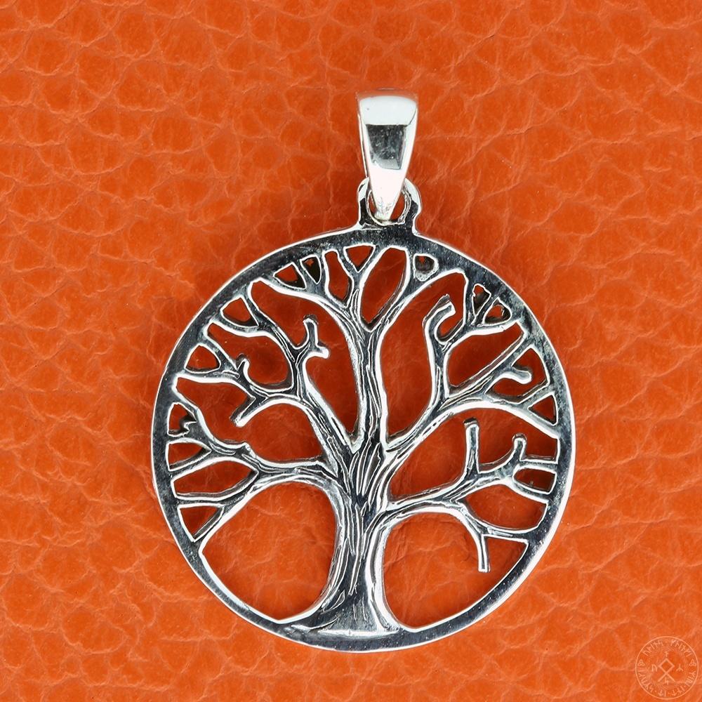 Yggdrasil vedhæng stor - sølv
