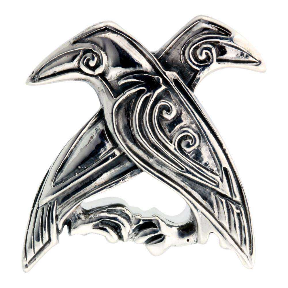 Vedhæng Hugin og Munin stor