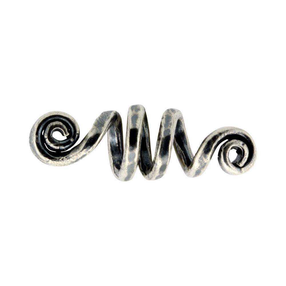 Skæg-/hårperle stål Spiral 3 sn