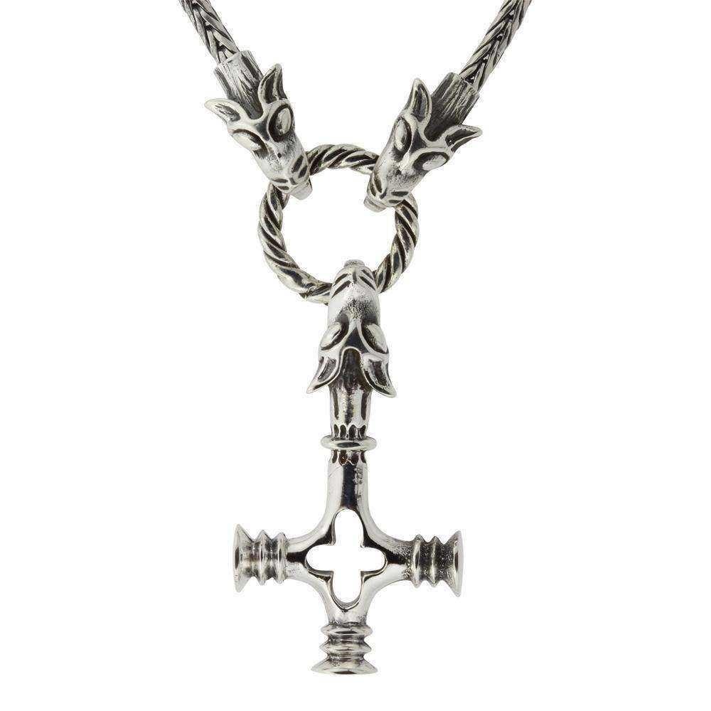 Ulvekors i Fenriskæde i sterling sølv.