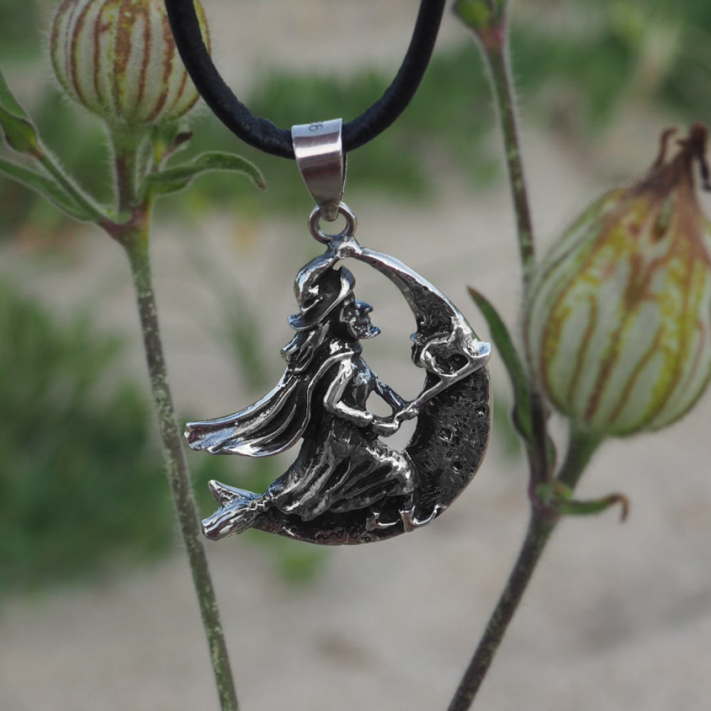Måneheksen vedhæng - sølv