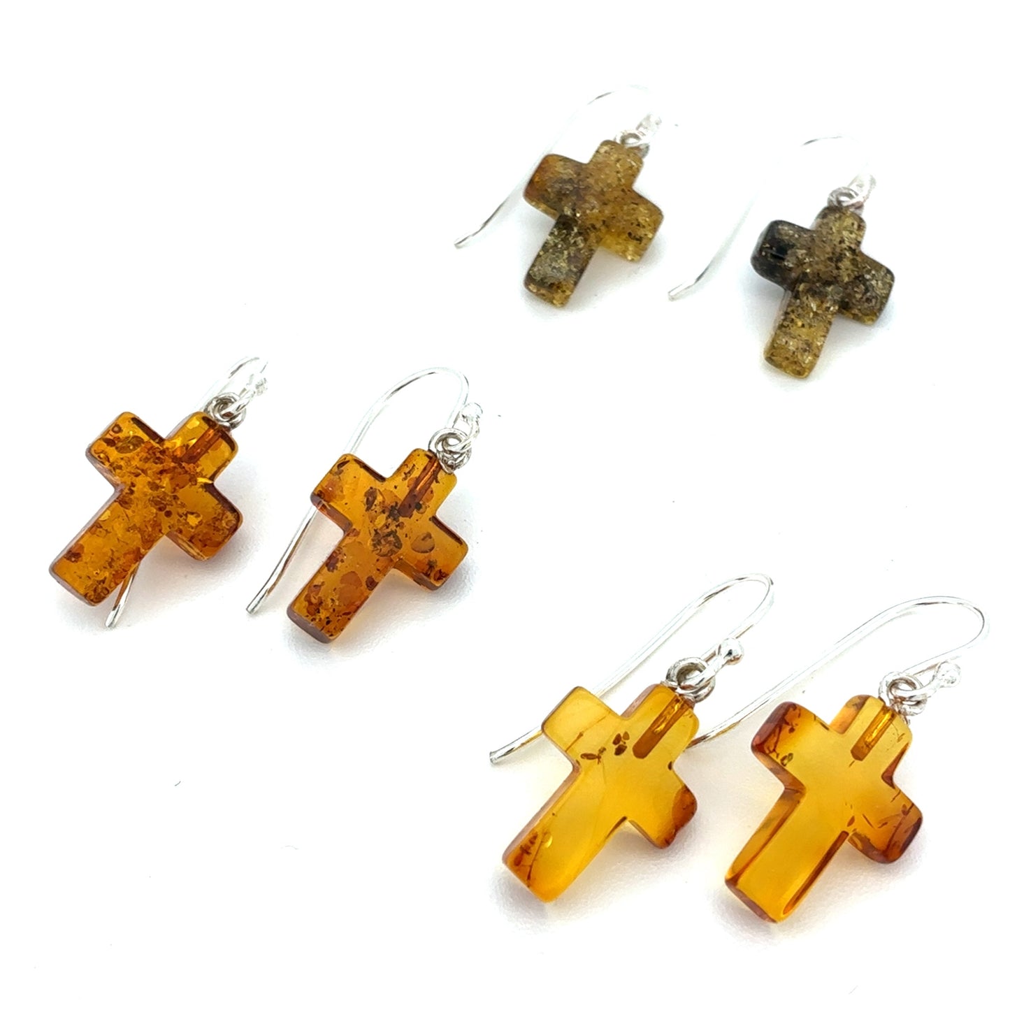 Ravkors øreringe i klar rav