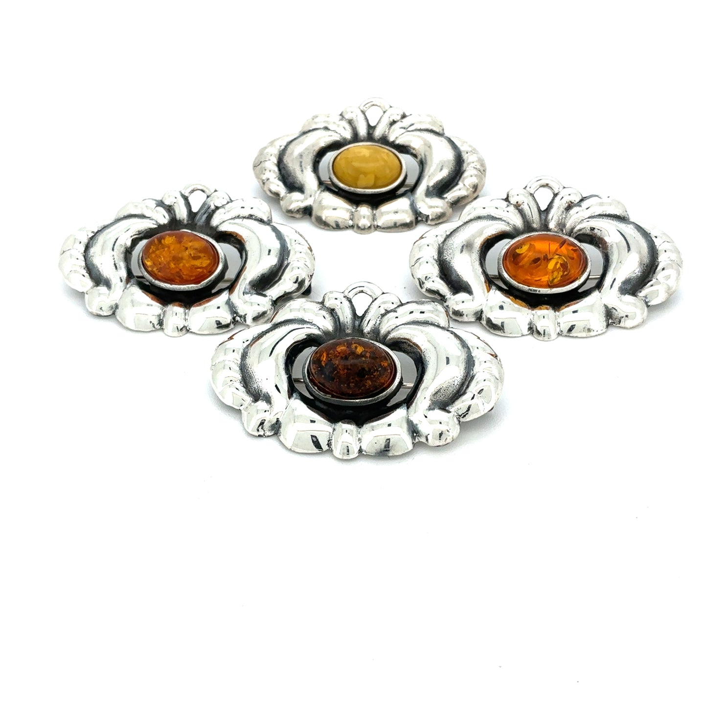 Blomsterbroche m/rav