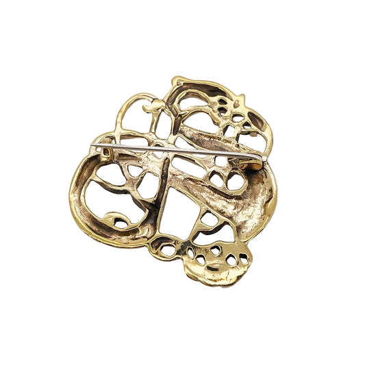 Broche i Fabeldyr i Urnes stil Bronze