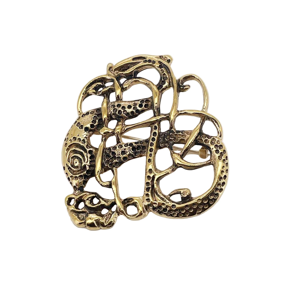 Broche i Fabeldyr i Urnes stil Bronze