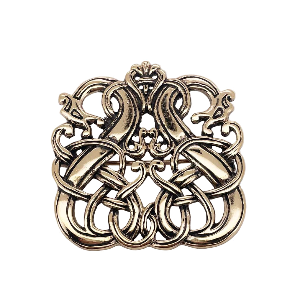 Slanger Bronze-broche