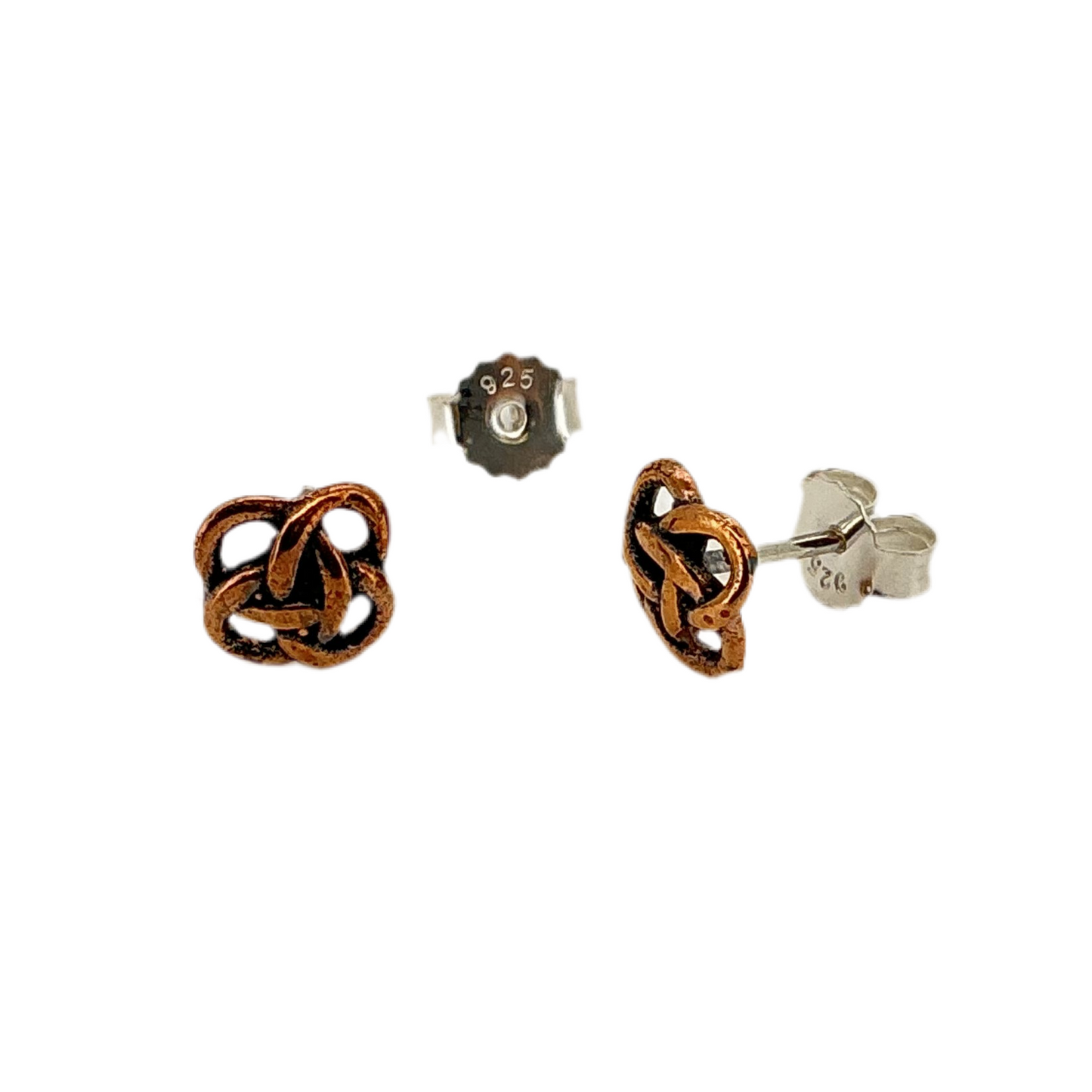 Jordknuden ørestikker lille - bronze