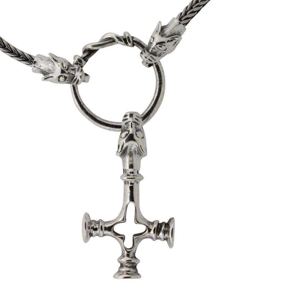 Ulvekors i Fenriskæde i sterling sølv.