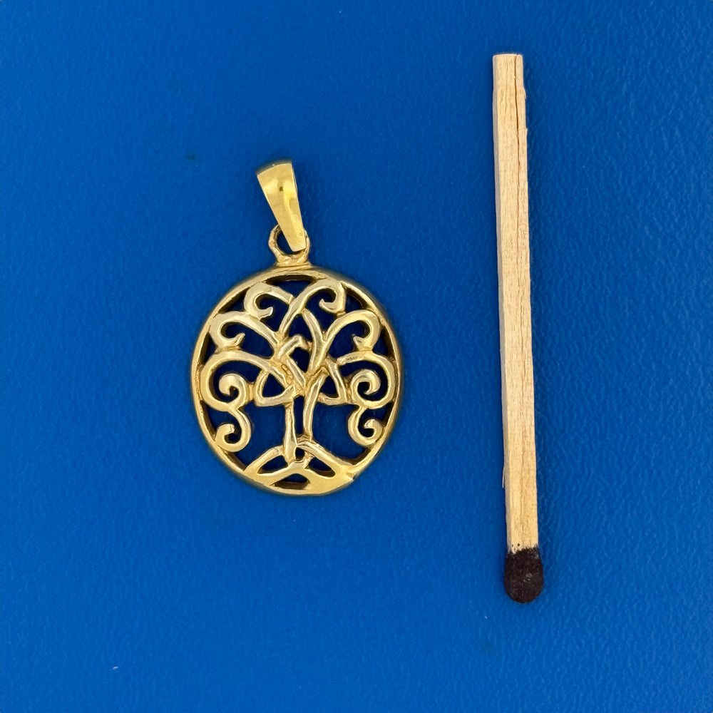 Yggdrasil vedhæng - 14 karat guld
