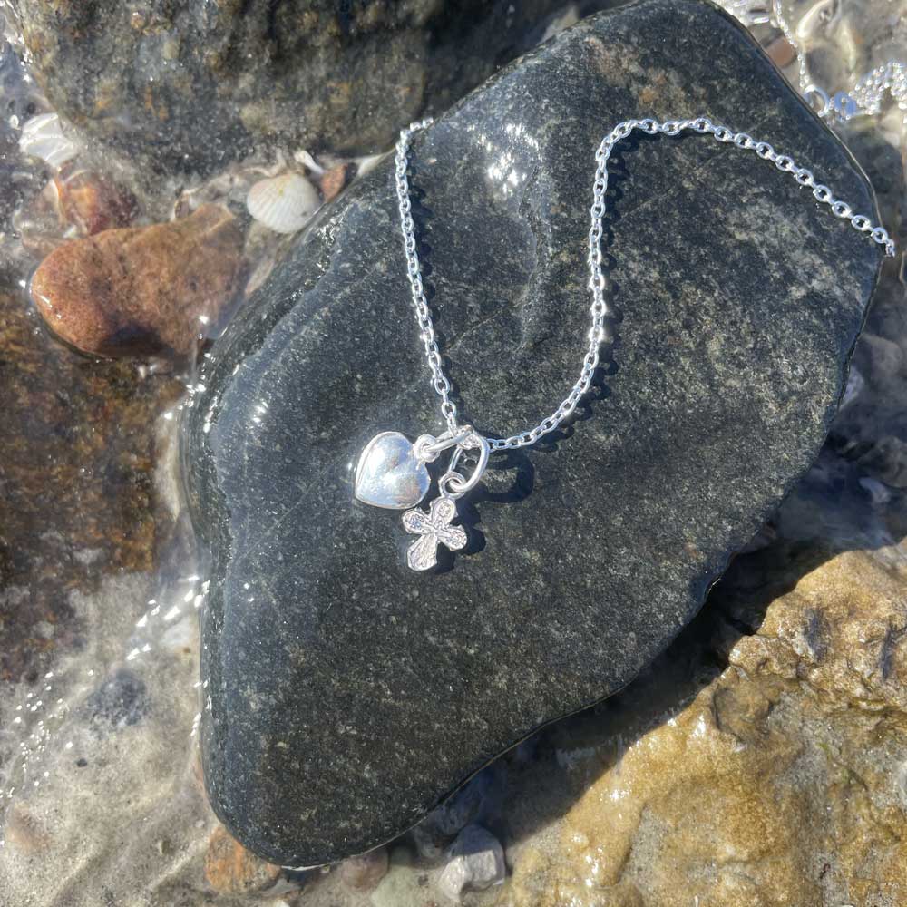 Lille Sølvhjerte til smykkesæt