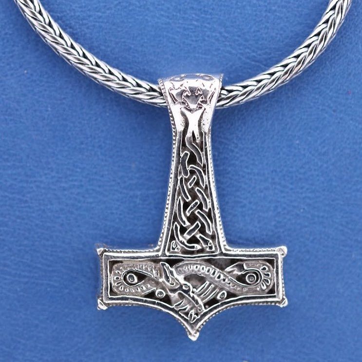 Thors hammer m/slange - vedhæng