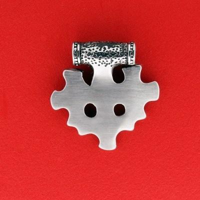 Kors fra Hiddensee vedhæng - stål