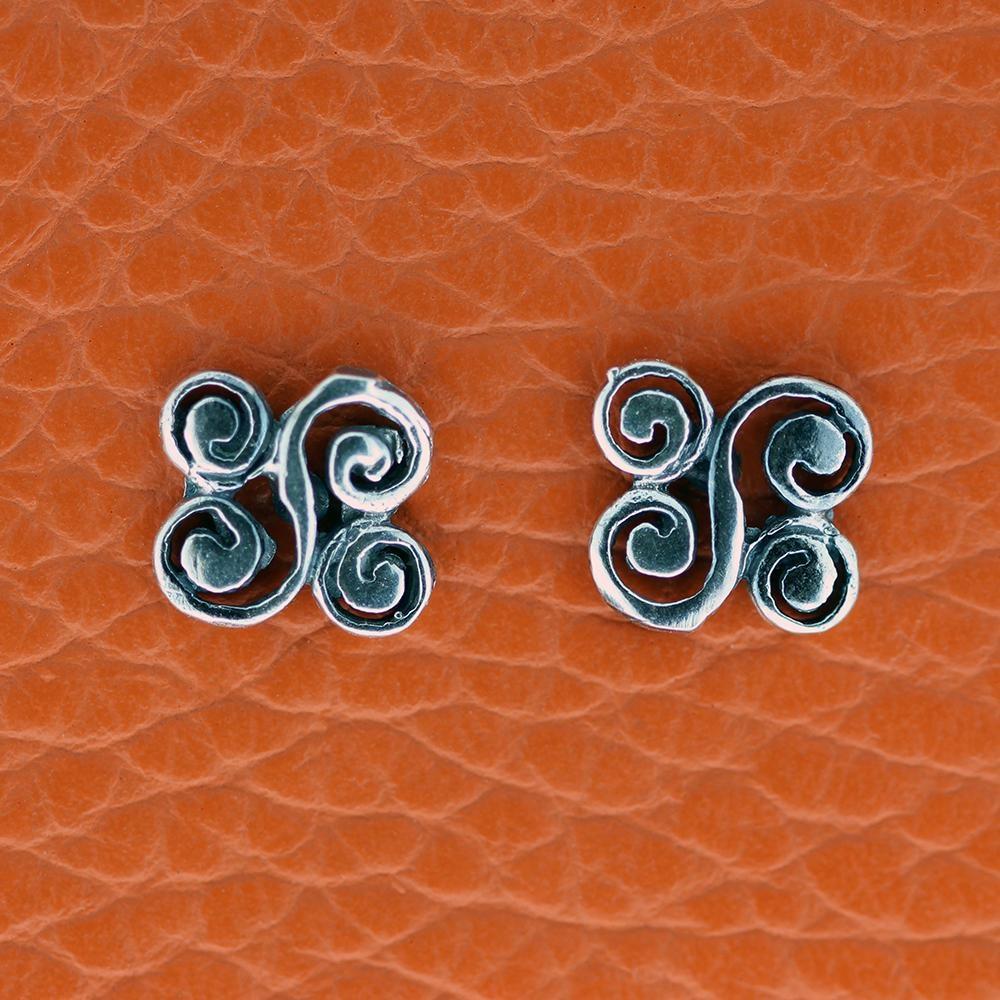 Sommerfugl ørestikker - sølv