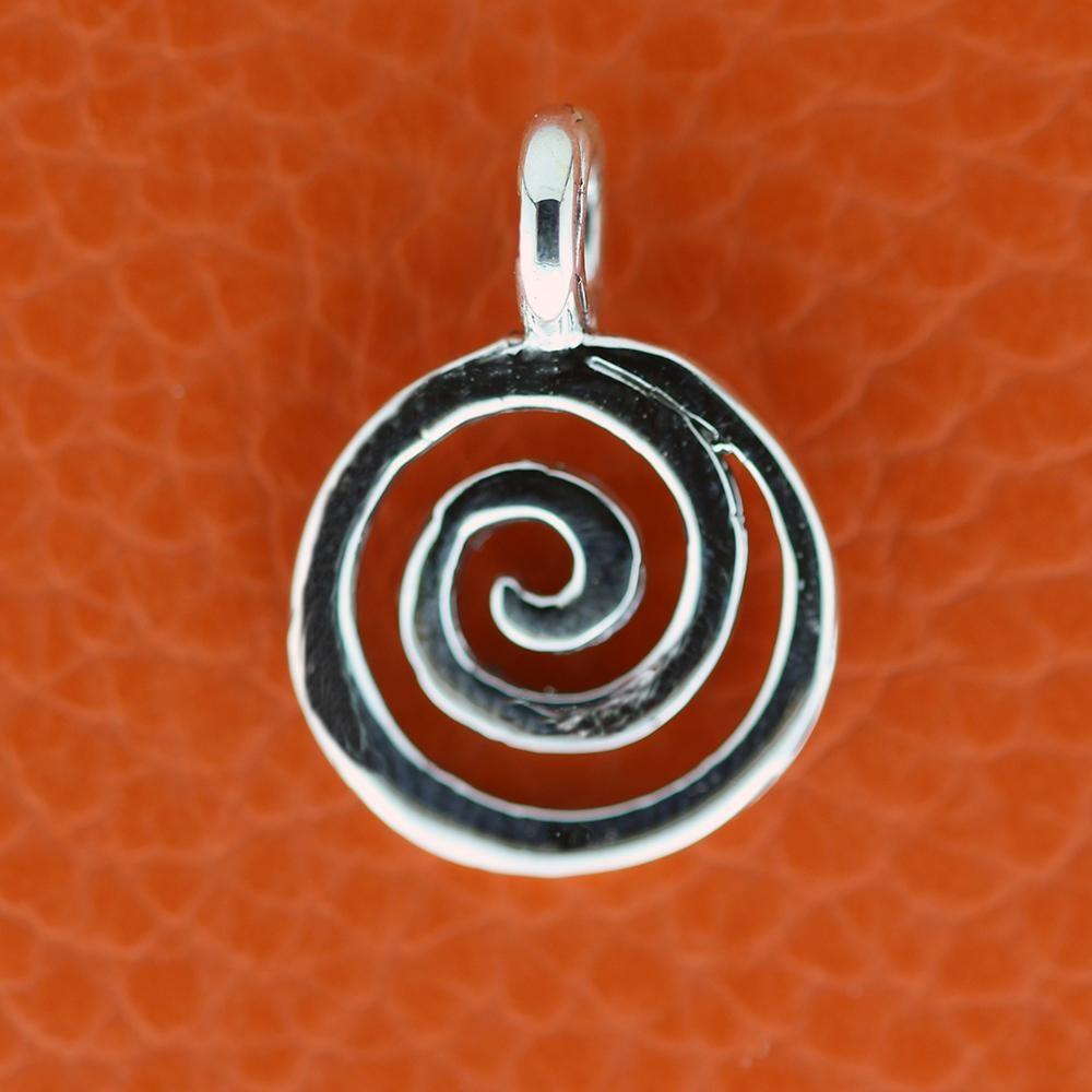 Spiral sølvvedhæng