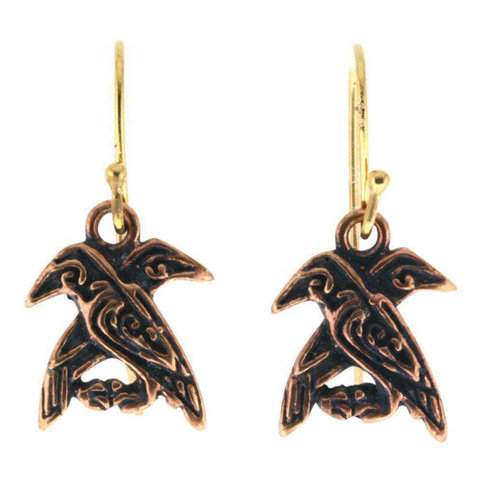 Hugin og Munin - øreringe