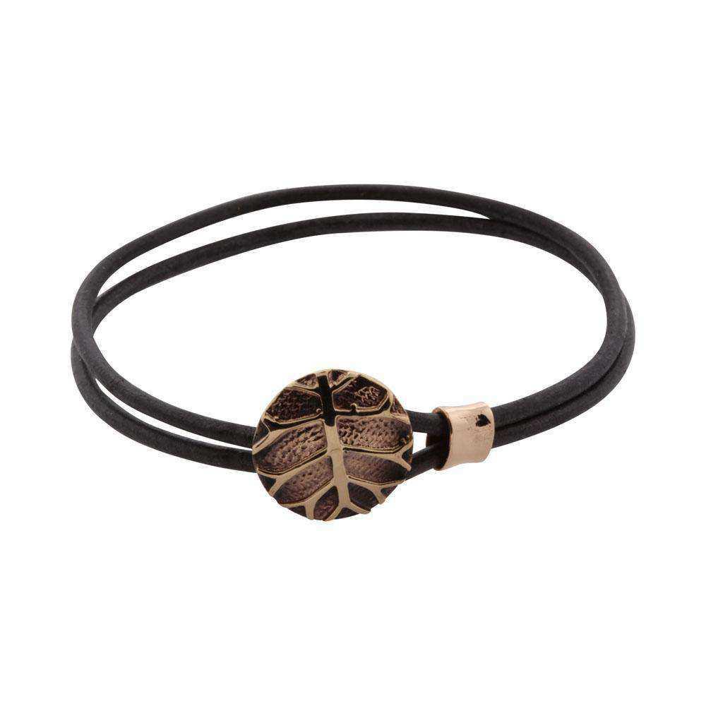 Yggdrasil læderarmbånd - Bronze