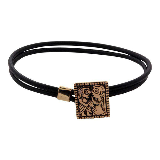 Dobbeltgubbe / Guldgubbe armbånd i bronze