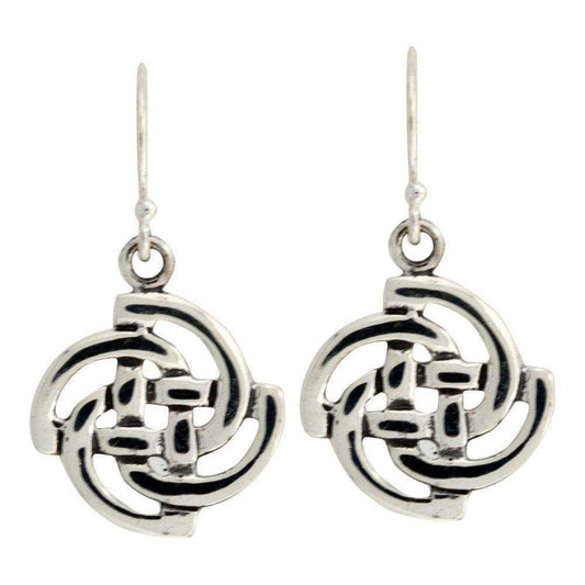 Keltisk knude øreringe i sølv