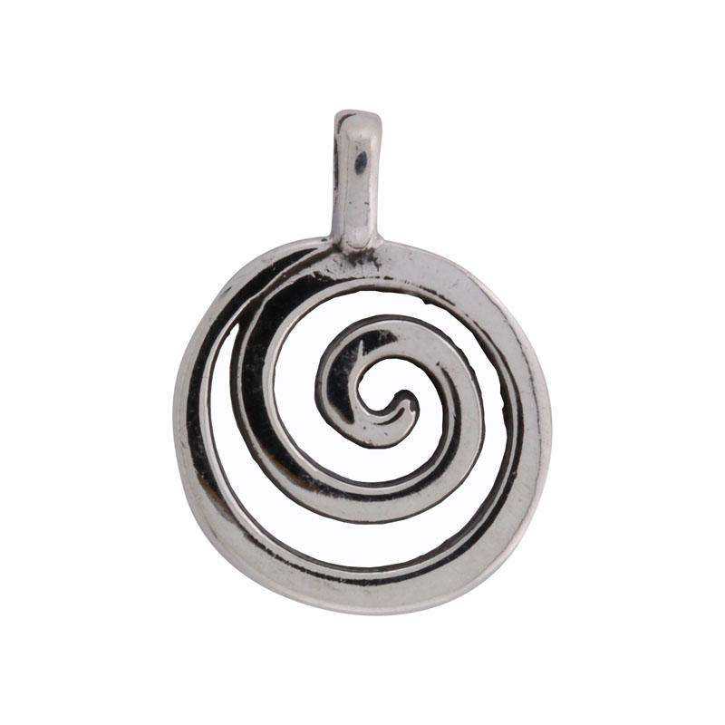 Spiral sølvvedhæng