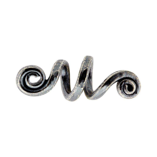 Skæg-/hårperle SØLV Spiral 2 sn