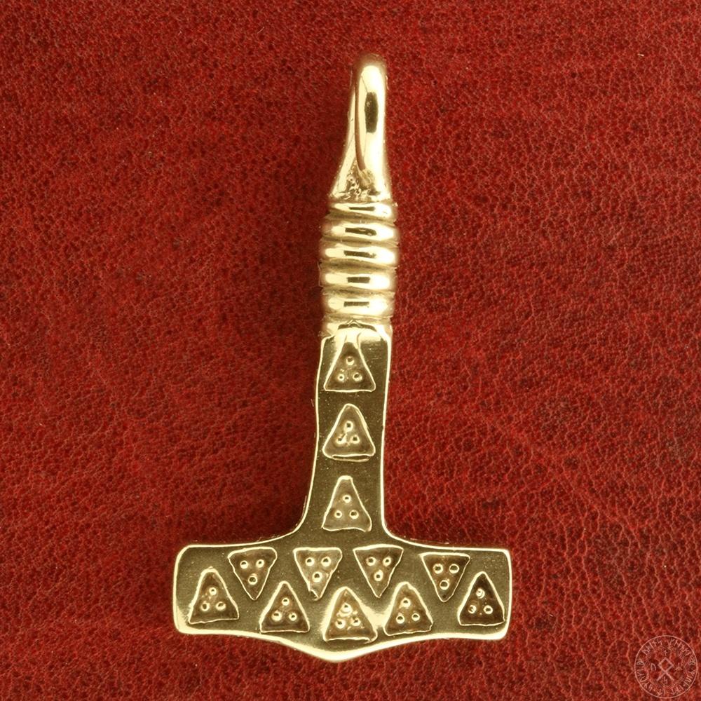 Thors hammer i 14 karat guld