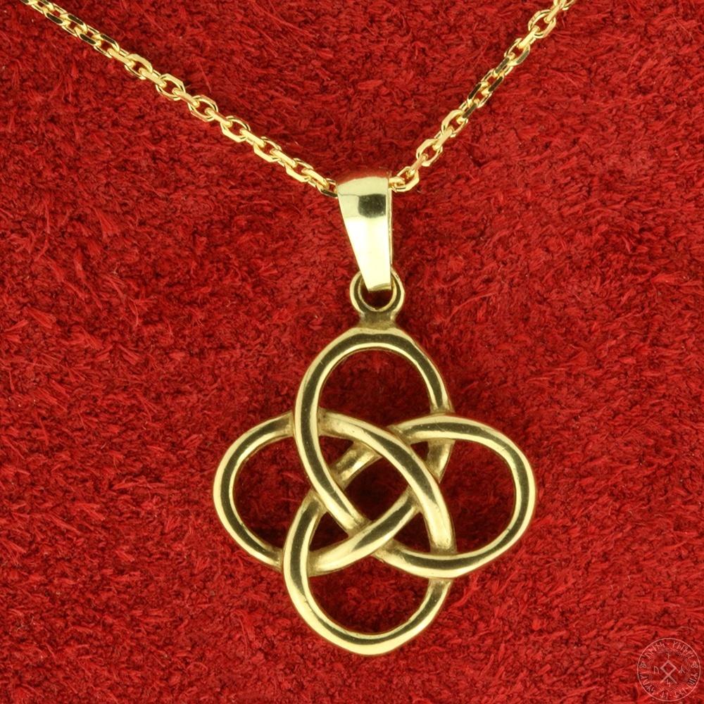 Jordknuden i 14 karat guld