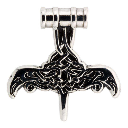 Thors hammer m/ravne - vedhæng