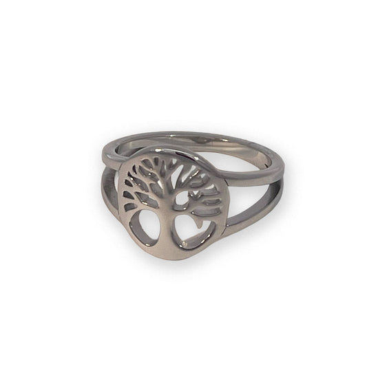Ring med Yggdrasil - i stål, 10 stk.