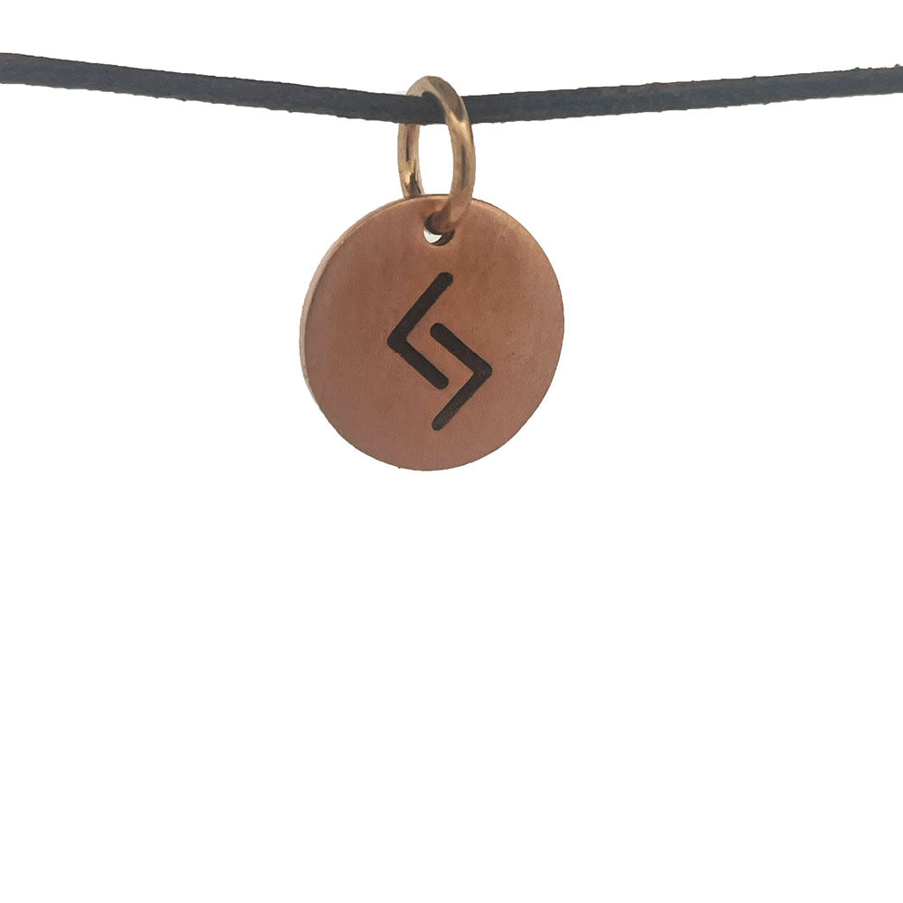 Rune tag vedhæng i bronze