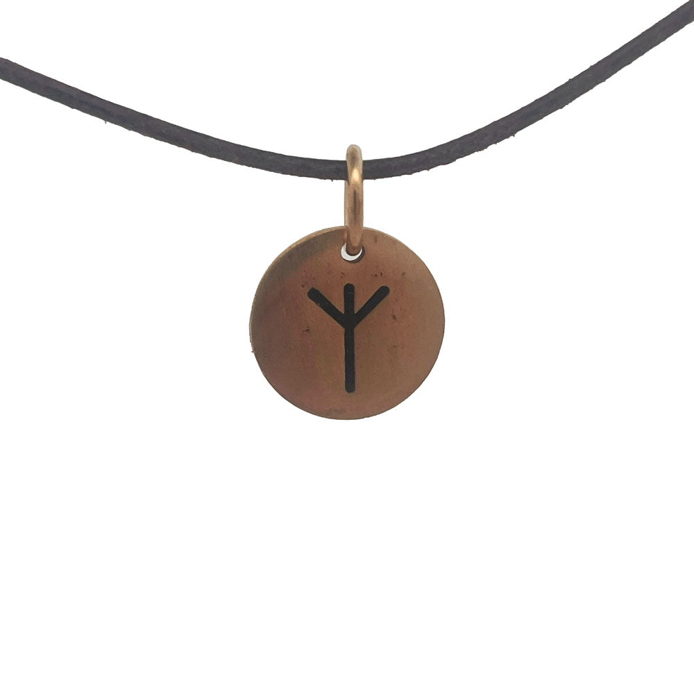 Rune tag vedhæng i bronze