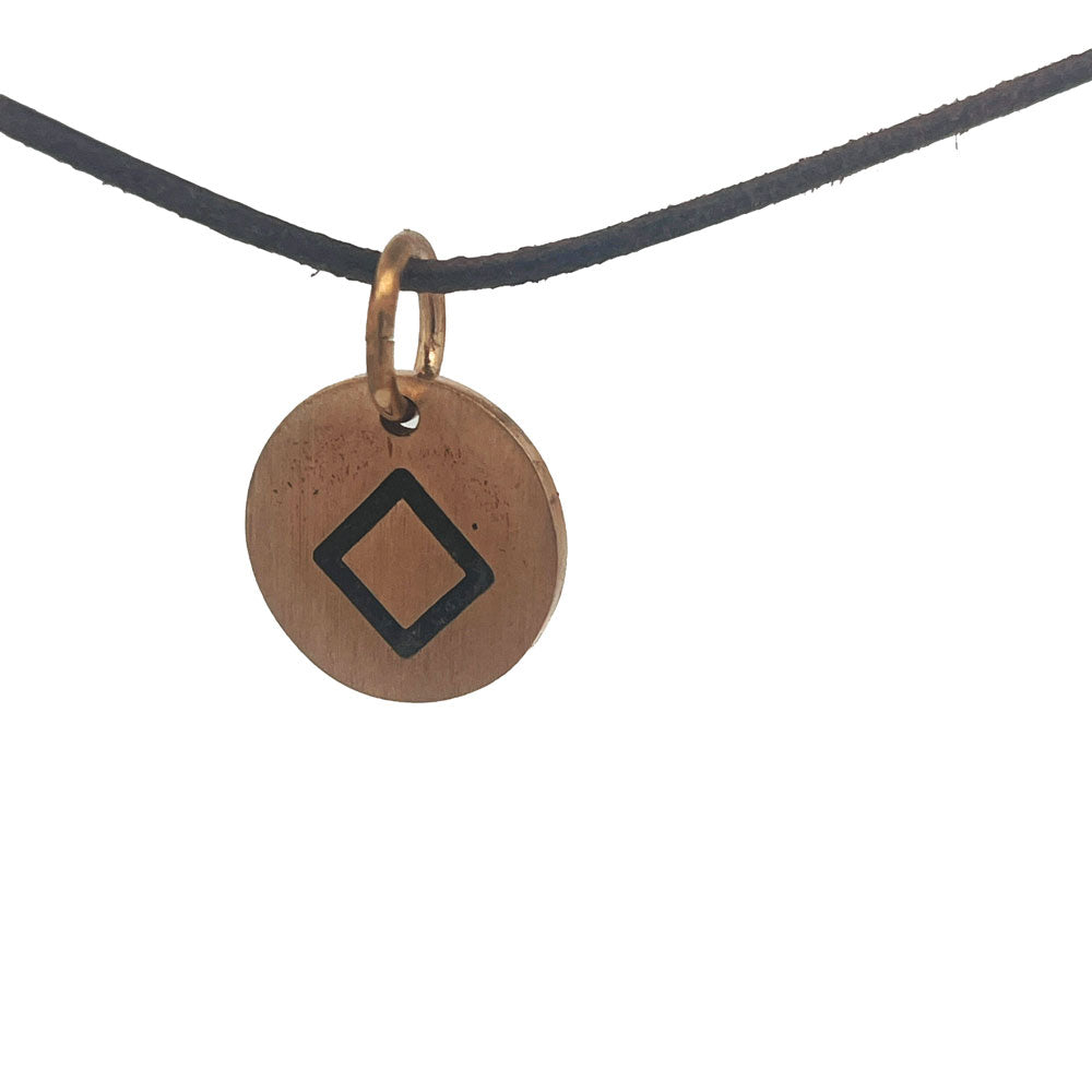 Rune tag vedhæng i bronze