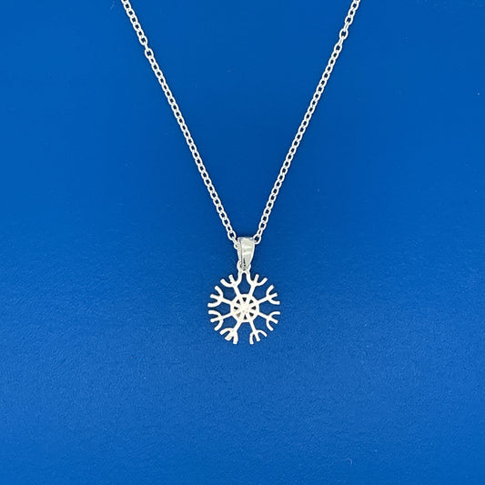 TILBUD Drømmefanger runestav i kæde Lille - sølv