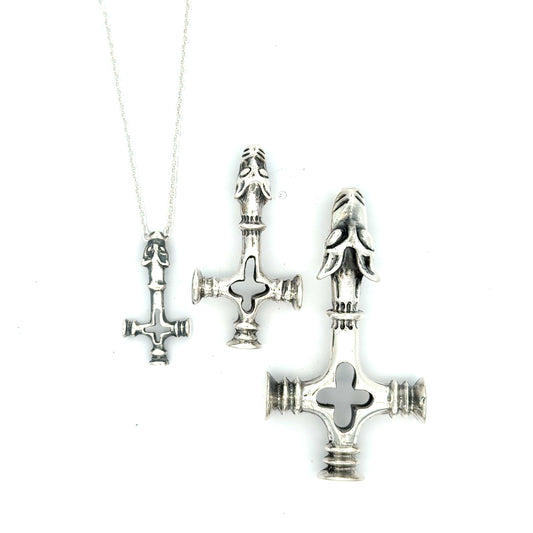 Islandsk Ulvekors sølv vedhæng - i tre str.