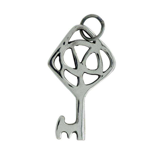 Nøglen til himmeriget - stort sølvvedhæng