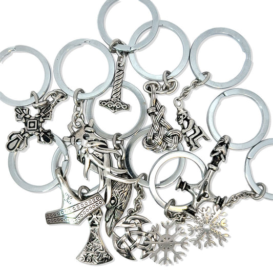 Vikinge nøgleringe i stål - flere varianter