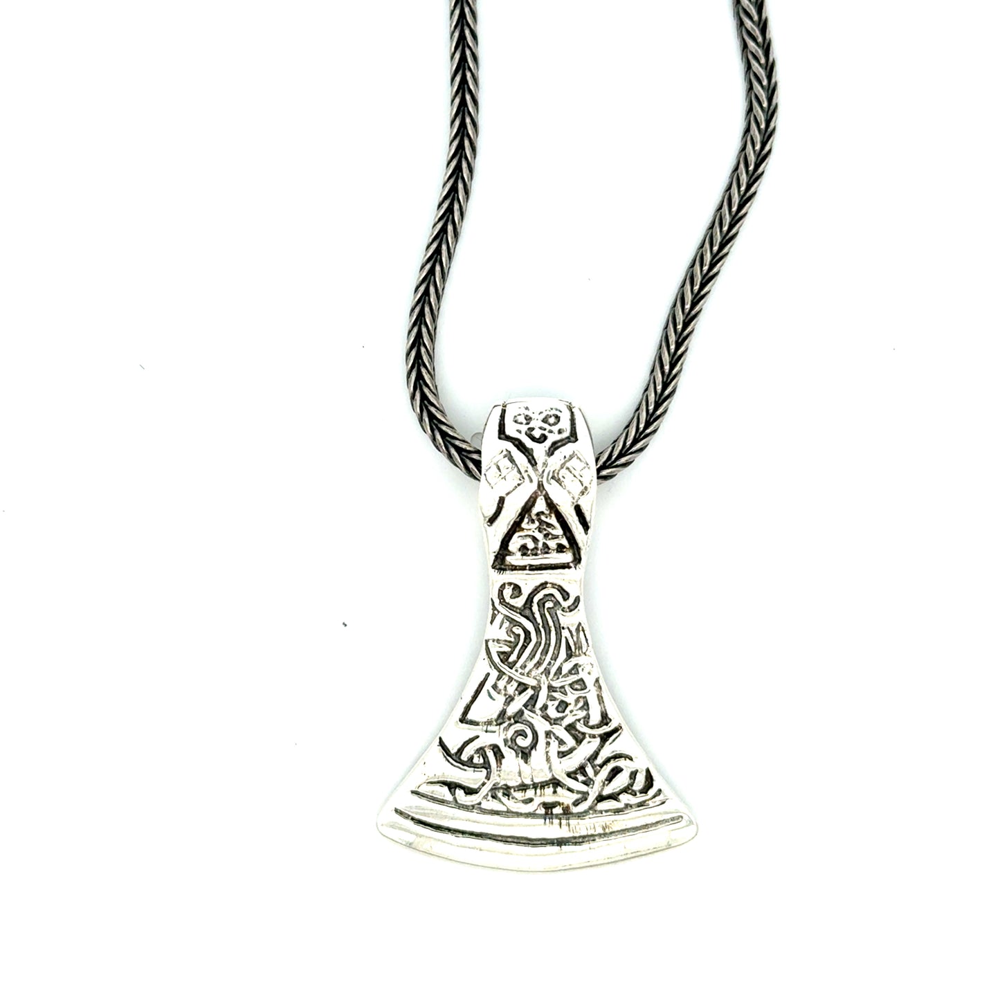 Mammen Økse Vedhæng i Sølv – Vikingesymbol på Styrke - 2 størrelser