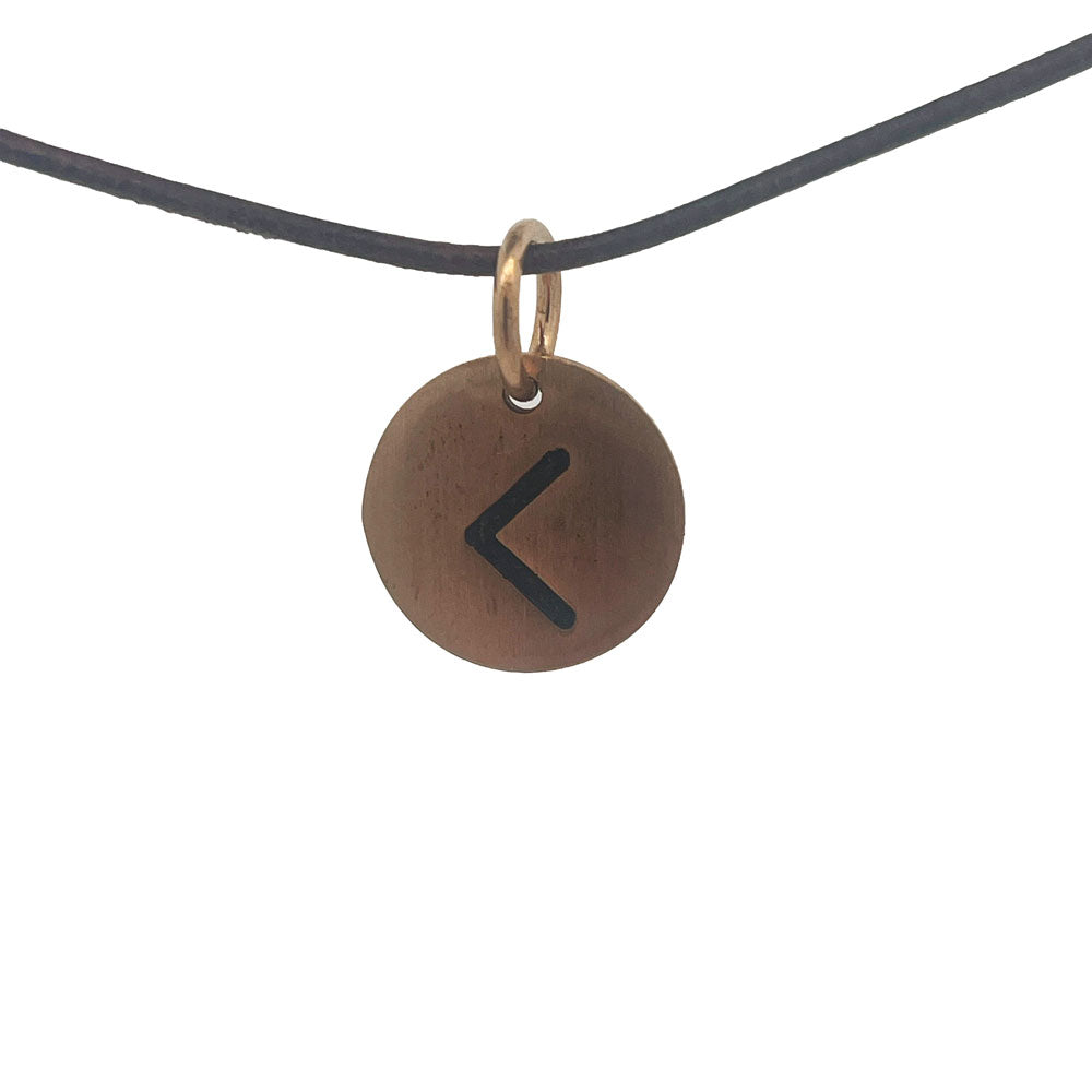 Rune tag vedhæng i bronze