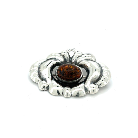 Blomsterbroche m/rav