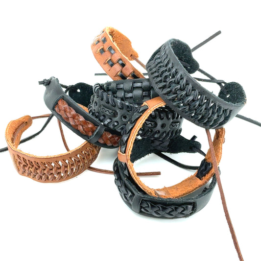 Læder armbånd - 25 stk.