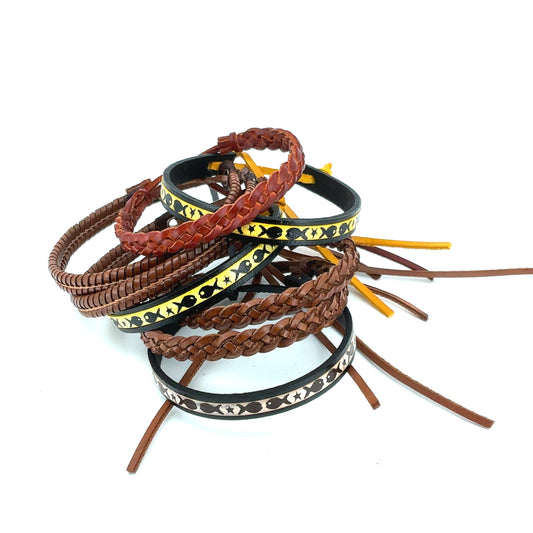 Læder armbånd - 25 stk.