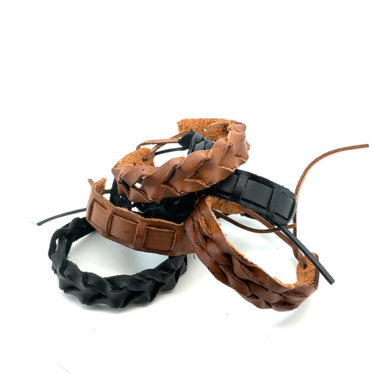 Læder armbånd - 25 stk.