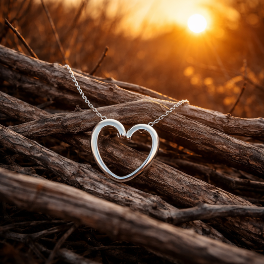 Verdens ældste hjerte amulet - sølv