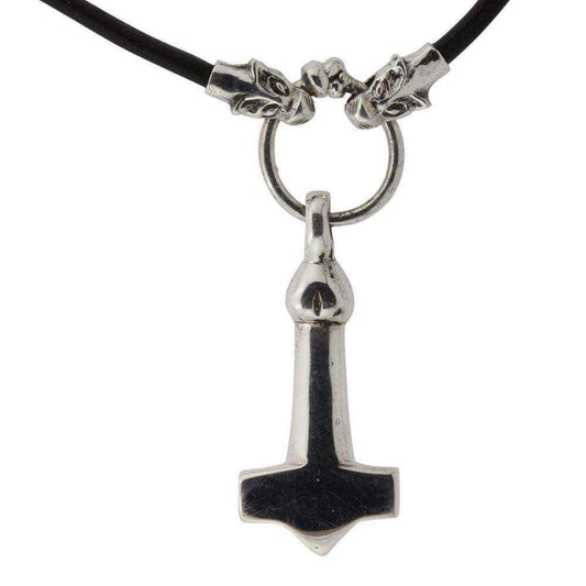 Fenris Læderkæde med Thors Hammer