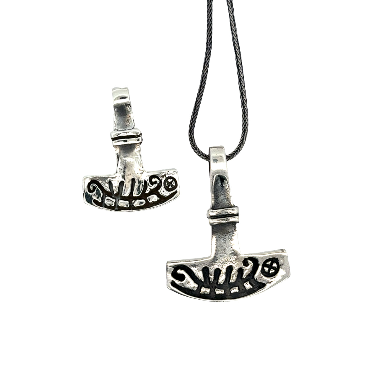 Thors Hammer Mjølner med Helleristning – Kommer i to str.