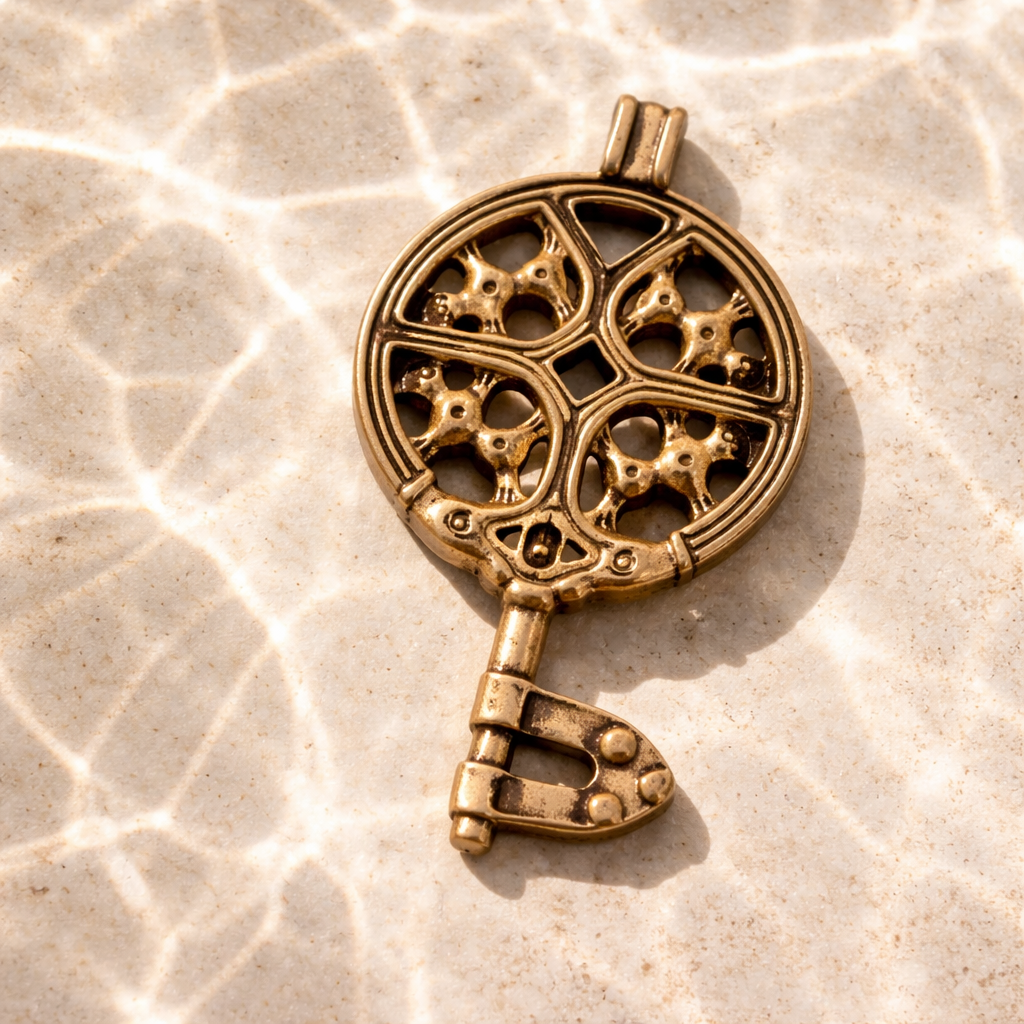 Nøgle vedhæng - bronze