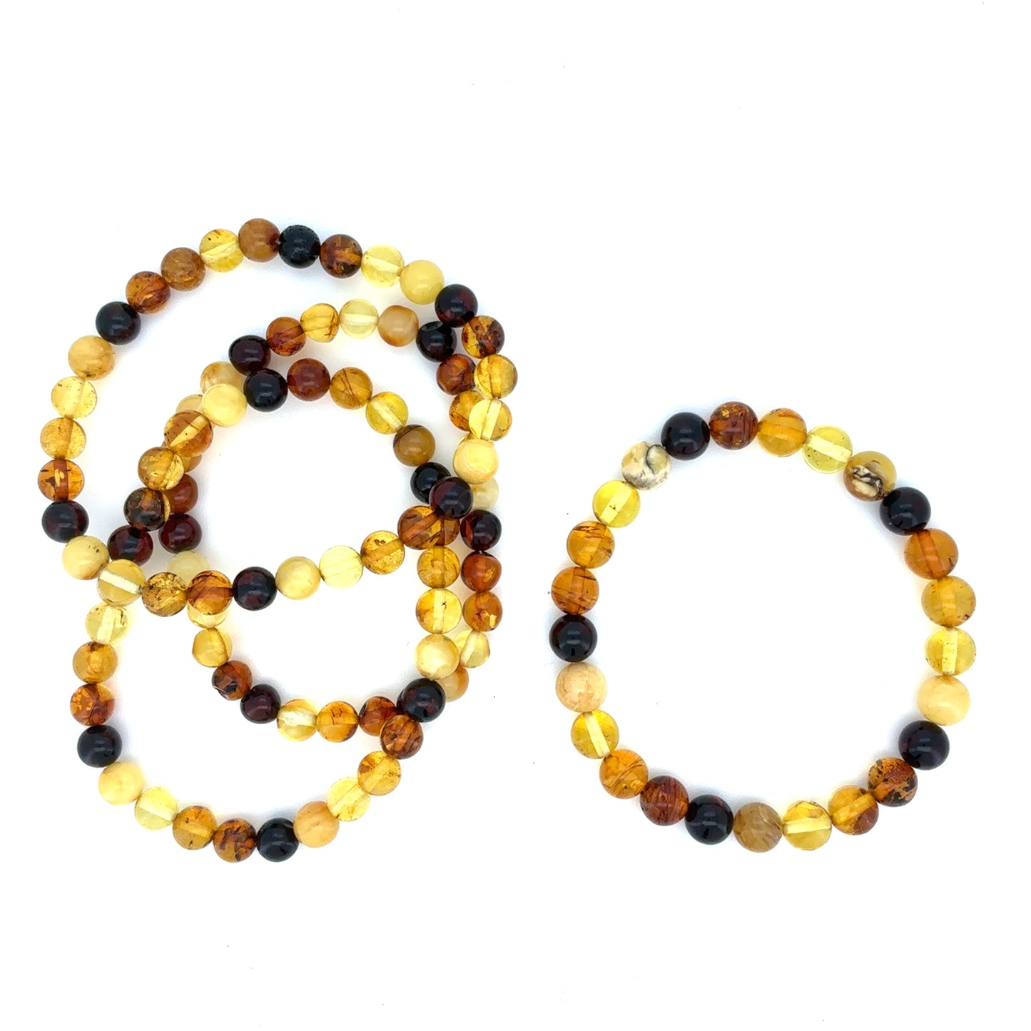 Armbånd med ravperler
