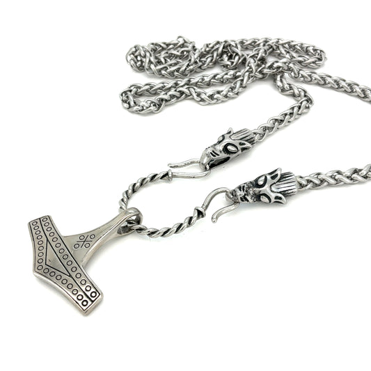 Thors Hammer fra Bornholm vedhæng - stål